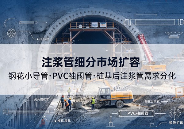 佛坪注浆管细分市场扩容，隧道钢花小导管、PVC 袖阀管、桩基后注浆管需求分化